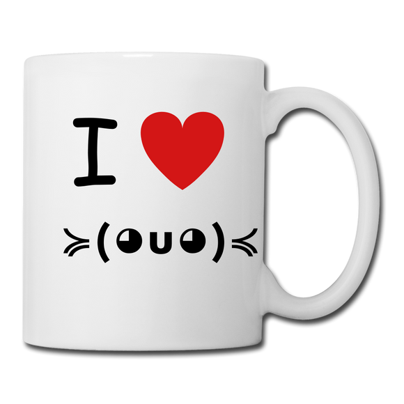 Coffee/Tea Mug Axolotl emoji - white